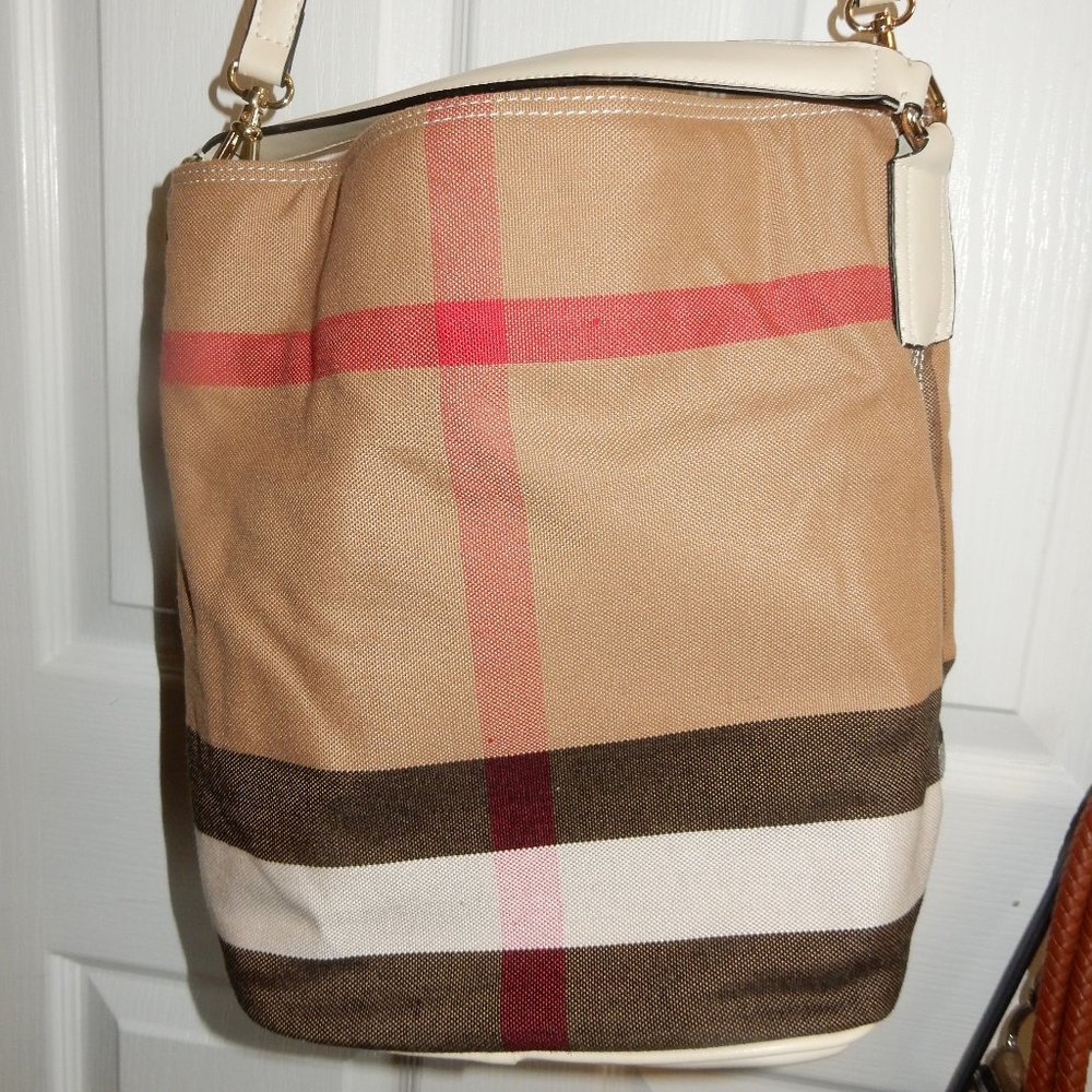Plaid tote new